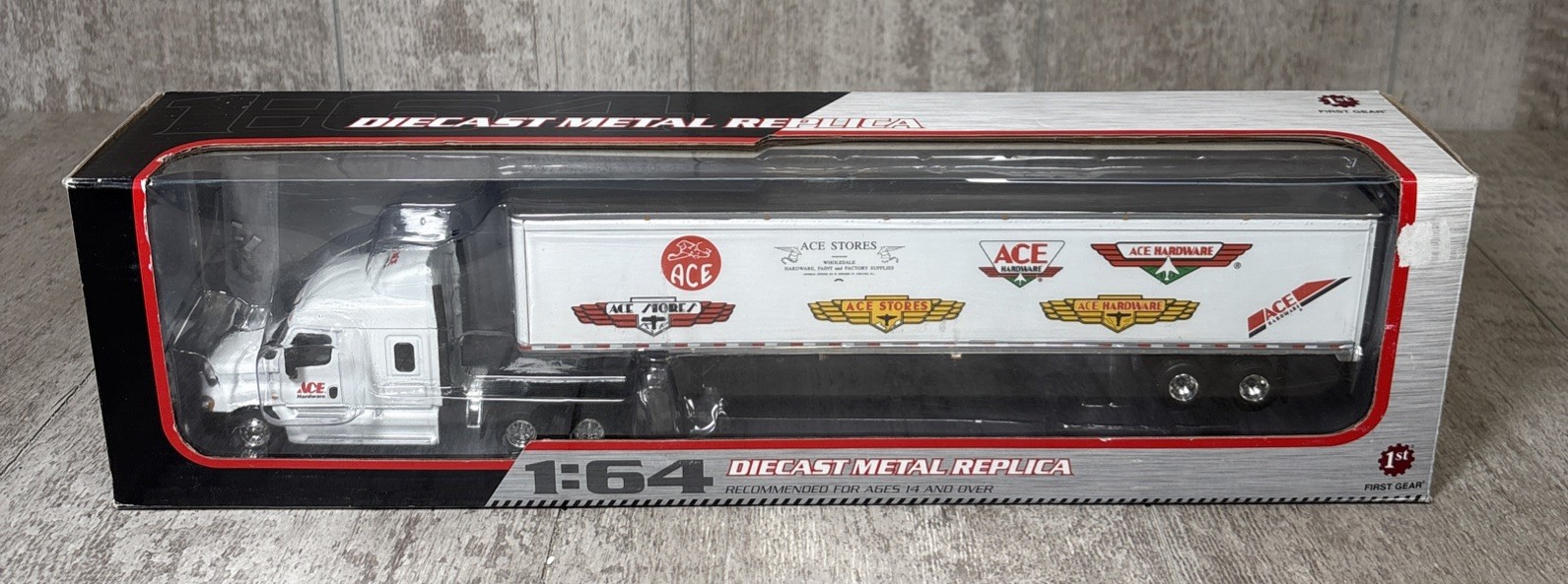 Lorry Wing Box 1/64 First Gear Ace Hardware Semi Truck Trailer Diecast w/ Box #69-0298 ...