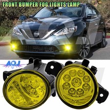 LED Bumper yellow Fog Lights Lamps Pair Right&Left For Nissan Sentra 1982-2025