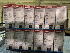 Lot of 12 SATCO Energy Saver CFL Mini-Spiral 23W Bulbs