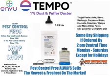 1.25 LB Tempo Dust Pest INSECTICIDE & Bellow Puffer Duster Bees Silverfish etc.