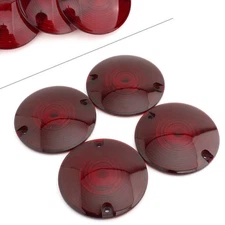 For Harley Davidson Electra Glide 4x Turn Signal Light Cover Red Lens