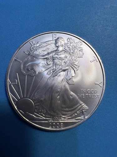 Walking Liberty American Eagle One Dollar 1 Oz. Fine Silver Coin