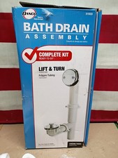 Danco 51933 Twist  Turn Tub Drain Kit, Chrome Finish