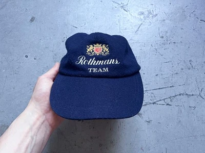 90s Vintage Rothmans Racing Team Formula F1 Wool Ykk Strap Back Hat Cap - Image 1 of 4