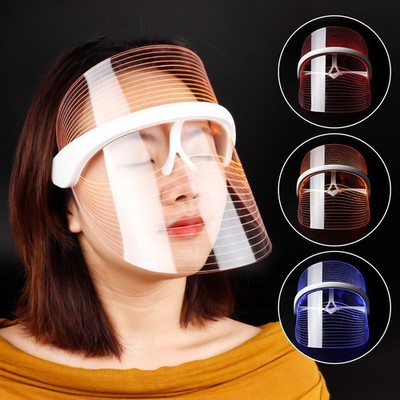 Rechargeable LED Photon Therapy Facial Mask Skin Rejuvenation Device