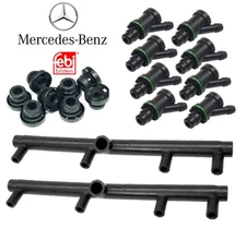 Fuel Injector Seal Nozzle Holder Housing Air Vacuum Hose Kit for Mercedes 86-91