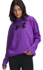 Under Armour Women's Fleece Big Logo Hoodie Lavish Purple 1389286-525