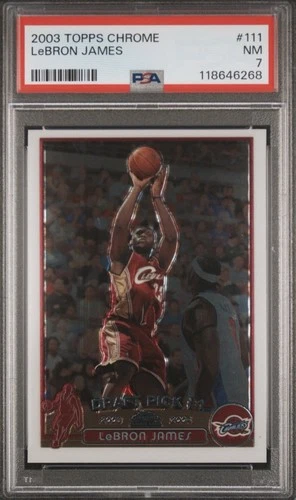 LeBron James 2003 Topps Chrome LeBron James Rookie