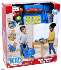 Supermarket Mini Market Playset 39 Pieces Toddler Toys Made from Durable Plastic