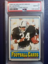 PSA 10! Low Pop! 1990 Allen Kaye's Football Card News #6 Bo Jackson LA Raiders