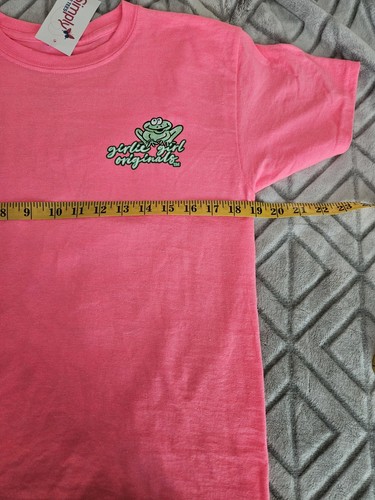 Simply Southern Girly Girl Originals, Pink With 🐸 Frogs Size Youth Large - Picture 4 of 7