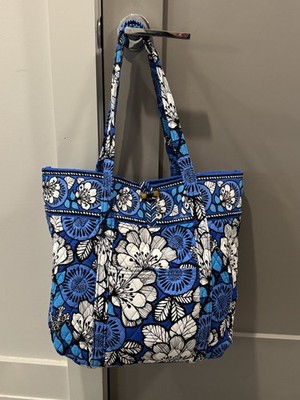 Vera Bradley Large Shoulder Tote Bag New with Tags Blue Bayou