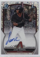 2023 Bowman Chrome Prospect Speckle Refractor /299 Juan Corniel Auto 0w3