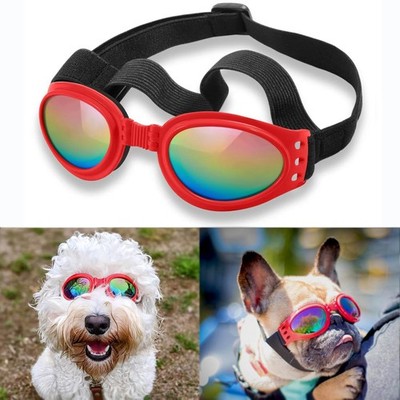 Dog Sunglasses Dog Goggles for Medium Large Breed Dogs, Wind Dust Fog Protect...
