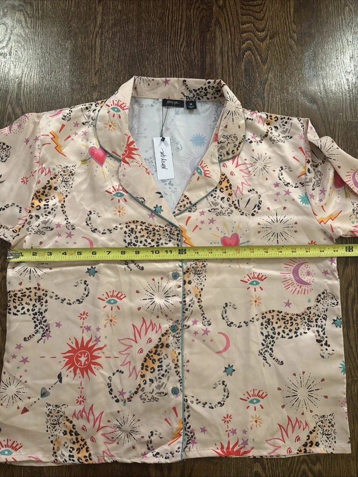 Комплект брюк Nastygal Satin Tiger Celestial PJ средний - Изображение 4 из 4