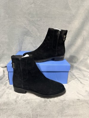 Jack Rogers Womens Newbury Ankle Booties US 6M Black Suede NIB
