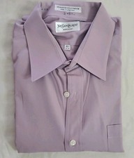 Yves Saint Laurent YSL Men  s Button Up Long Sleeve Shirt Size 16.5 34-35