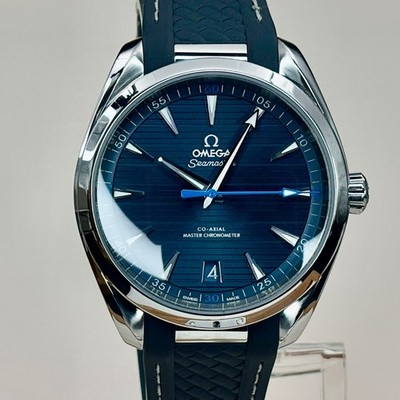 Omega Aqua Terra Seaster Blue Dial 41 Co-Axial Master Chrono 220.12.41.21.03.002