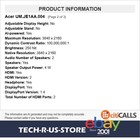 Acer UM.JE1AA.004 EK321QK 32" Class 4K UHD LED Backlit Monitor 60Hz 4ms VA 195133339339