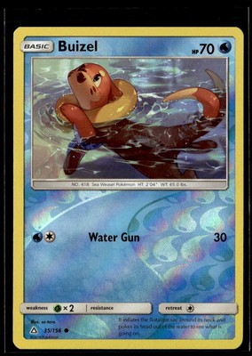 2018 Sun & Moon - Ultra Prism. Buizel Basic/Common #35