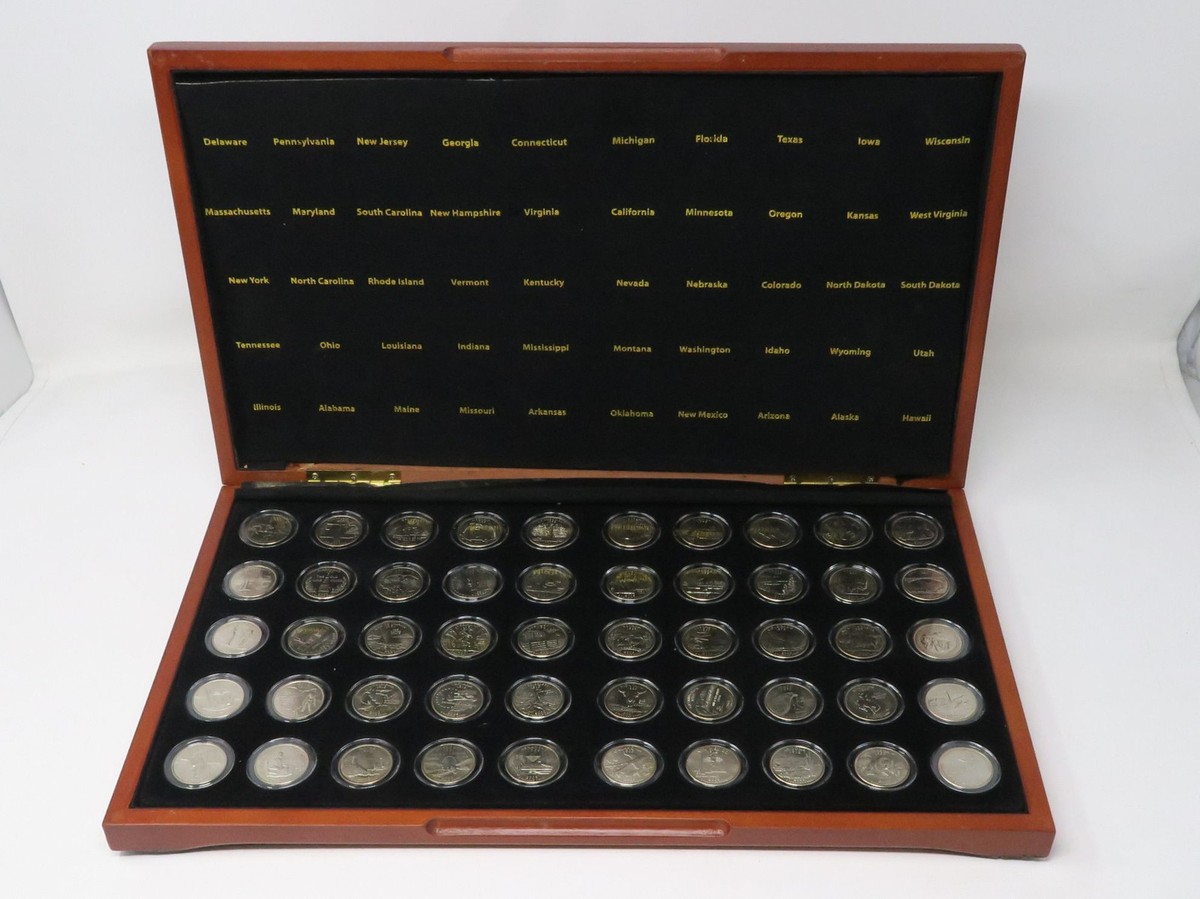 「WIRE HISTORY BOX 1999-2008」です。 Complete 1999-2008 Washington 50 State Quarter Set in Display Box
