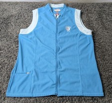 Antigua Golf Vest Womens L Blue Desert Dry Fa...