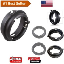 Solid Metal Elinchrom to Bowens Speedring Converter - Perfect for Photo Studios