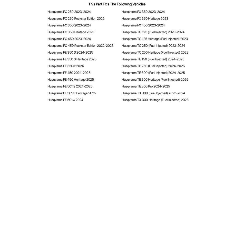 Capas de caixa de ar Acerbis brancas para Husqvarna TX 300 (combustível injetado) 2023-2024 - Imagem 2 de 2