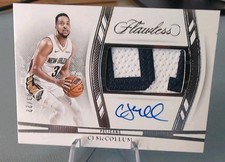 2023-24 Flawless CJ McCollum Horizontal Patch Auto 3/25 Jersey Number