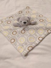 Cribmates Lovey Grey Bear Plush Security Blanket Multicolored 11"
