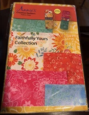 Annie's Creative Quilters Fabric + Pattern Faithfully Yours Collection FQ063 New