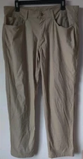 Swiss Tech Men's Travel Pants 34 X30 Sand Khaki Hiking 5 Pocket Lightweight