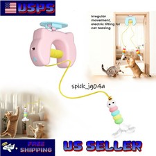 Auto Swing Feather Cat Toy Hanging Electric Pet Teaser Self-Entertainment Cats