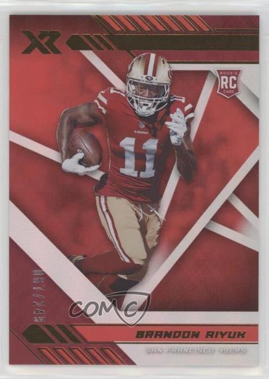 2020 Panini XR Rookie Red 67/249 Brandon Aiyuk #117 Rookie RC 14ma