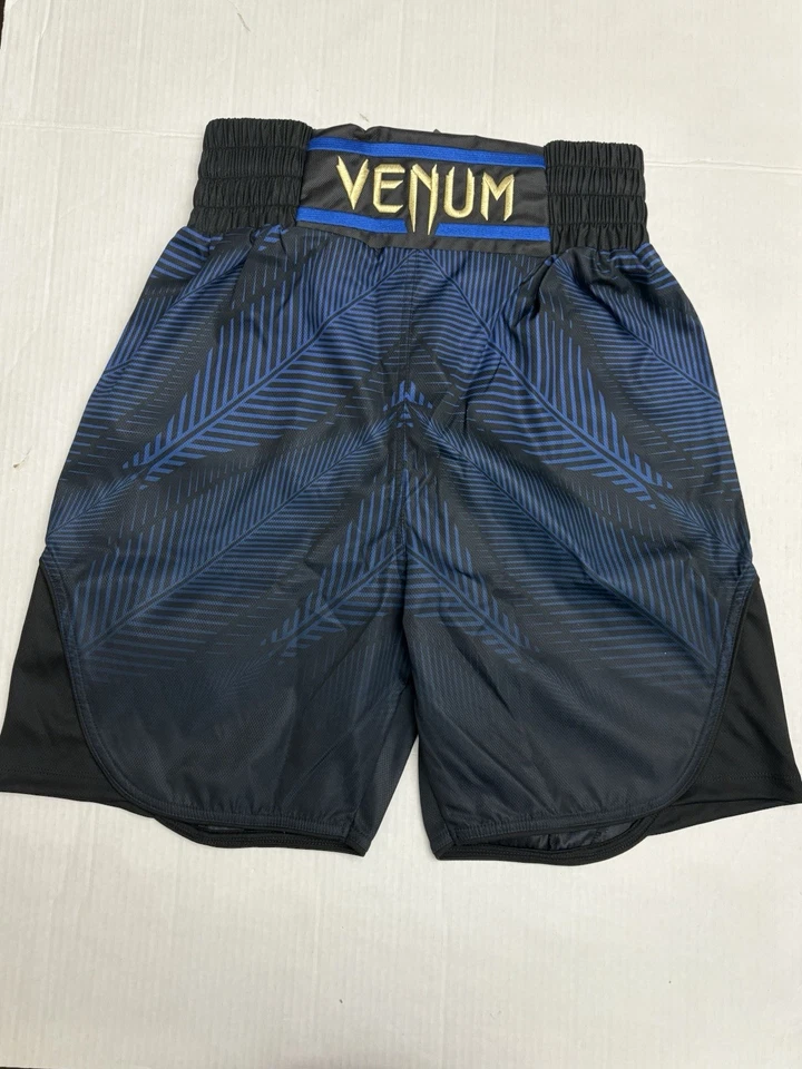 Pantalón Corto de Boxeo Venum Phantom Lomachenko, Talla Mediana Negro/Azul Nuevo Con Etiquetas Foto 2 de 4
