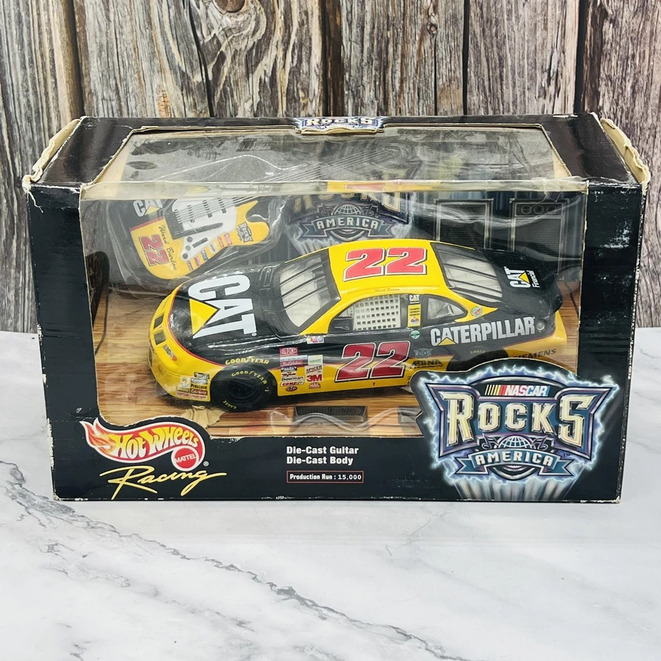 Coche diecast vintage Hot Wheels NASCAR Ward Burton #22 Caterpillar Pontiac 1:24 Foto 2 de 4