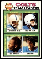 1979 TOPPS: JOE WASHINGTON/ROGER CARR/NORM THOMPSON/JOHN DUTTON . BALTIMORE