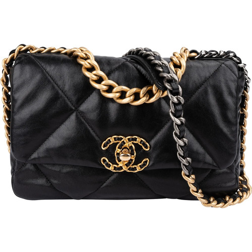 Chanel 19 Quilted Lambskin Single Flap Crossbody Bag Coco CC Bag