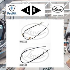 2x Linex Seilzug, Feststellbremse Links, Rechts für Toyota AYGO Citroën C1
