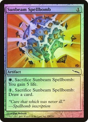 Mirrodin  MTG  FOIL  Sunbeam Spellbomb  Magic