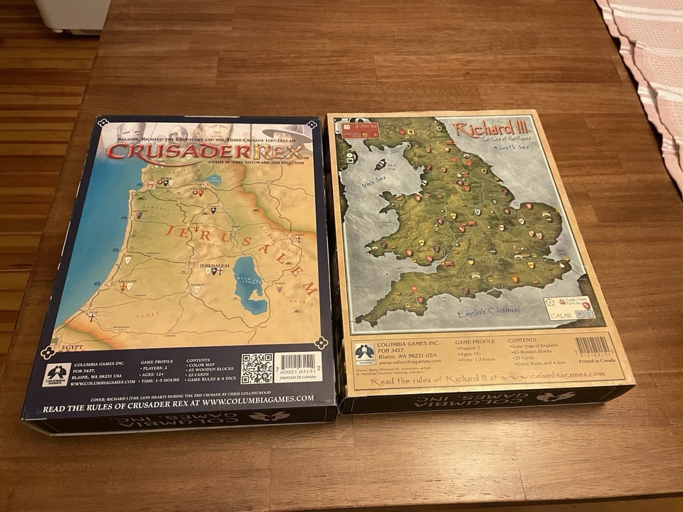 Juegos Crusader Rex y Ricardo III de Columbia Buen Estado Foto 2 de 3