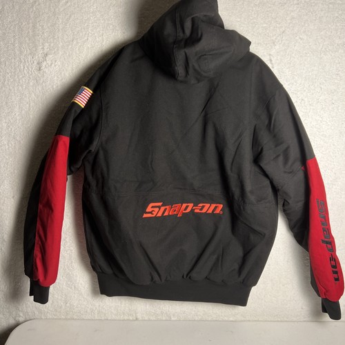 SNAP ON TOOLS Hooded JACKET INSULATED COAT JACKET Zip Up- Mens Size L - Picture 23 of 24