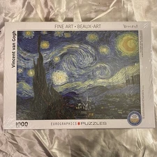 Van Gogh “The Starry Night” Fine Art 1000 Pc. Puzzle Eurographics New in Shrink