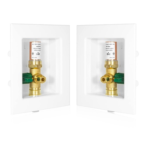 1 PCS Icemaker Outlet Box 1/2 Inch CPVC Inlet 1/4Turn Ball Valve Copper IM009