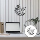 Butterfly Ornaments Butterflies Decorations Black Iron Wall Garden