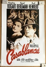 Casablanca Commercial Movie Poster Humphrey Bogart