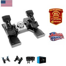 Pro Flight Rudder Pedals for Ultimate Flight Simulator Control - USB Compatible