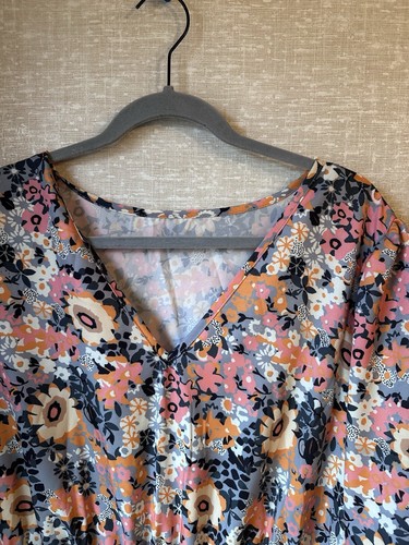 NWT Pink Floral Knee Length Dress Size 4XL - Picture 3 of 8