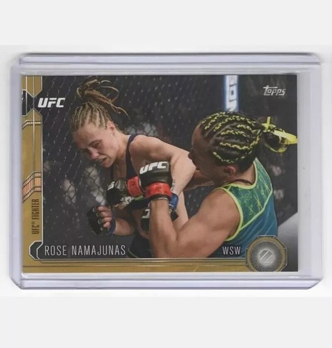 2015 Topps UFC Chronicles Rose Namajunas ROOKIE Card RC Gold /88