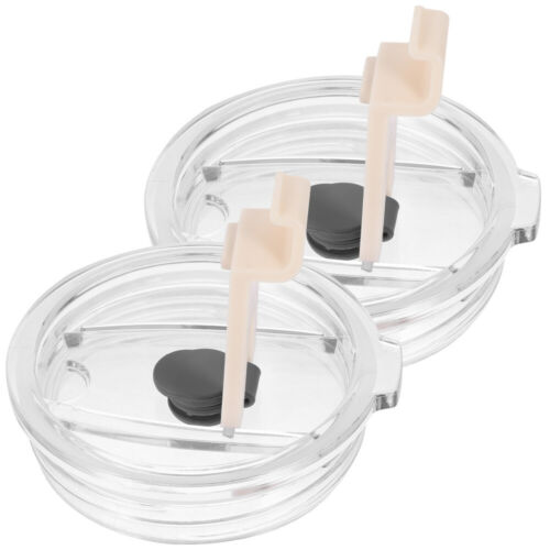 2pcs Insulated Tumbler Lid Replacement Leak-proof Cup Cover Straw Cup Mason Jar